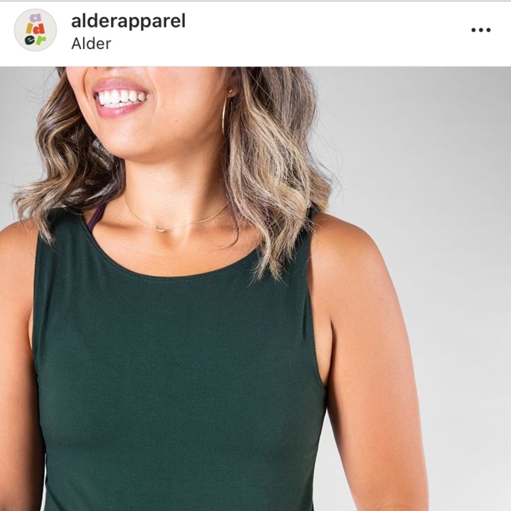 Alder Apparel “Be Free” Tank in Forest Green